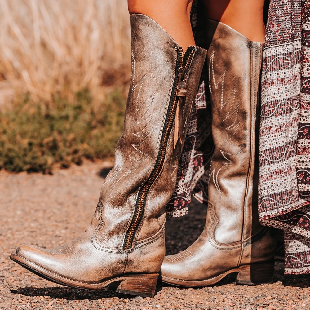 Freebird by Steven Metallic Knee-High Boots